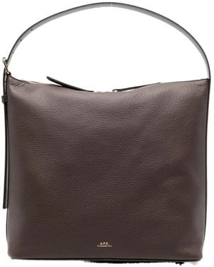A.P.C. Adjustable Shoulder Bag - Brown