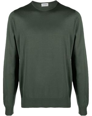 John Smedley Fine-Knit Cotton Sweater - Green