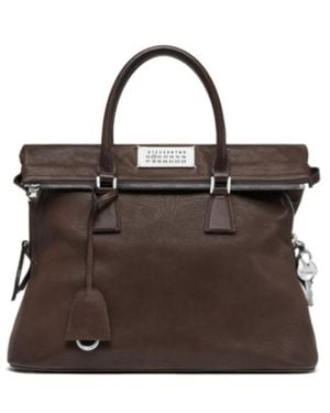 MM6 by Maison Margiela Maison Margiela 5Ac Loved To Death Medium Tote Bag - Brown