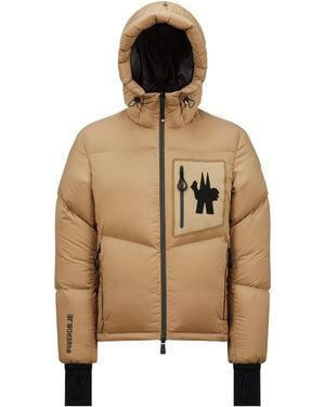 Moncler Grenoble Hooded Padded Jacket - Natural