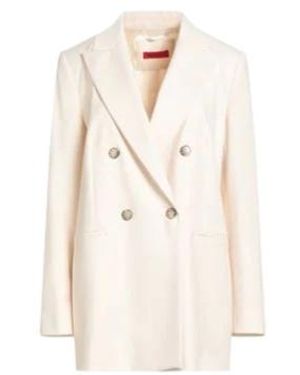 MAX&Co. Loose Mid-Length Blazer - White
