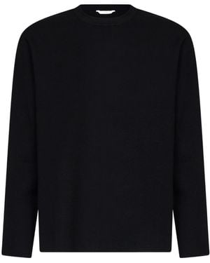 Hevò Fiumara Crewneck Knitted Jumper - Black