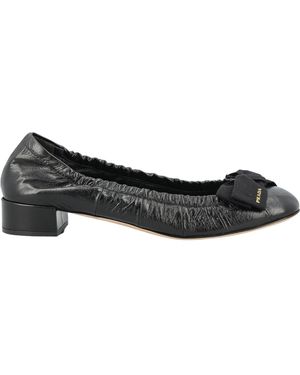 Prada Bow-Detail Court Shoes - Black