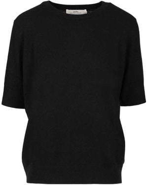 arch4 Ribbed Short-Sleeve Knitwear - Black