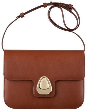 A.P.C. Logo-Plaque Tote Bag - Brown