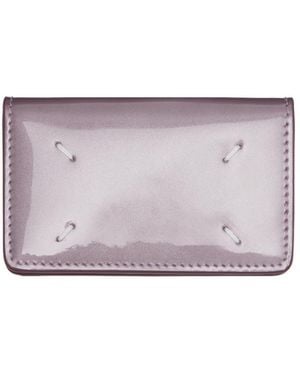Maison Margiela Four Stiches Clip Card Holder - Purple