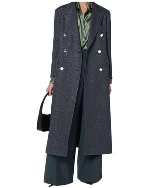 Tagliatore Double-Breasted Coat - Blue