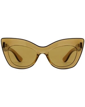 McQueen Eyewear Cat Eye Frame Sunglasses - Metallic