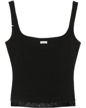 Entire studios Logo-Patch Top - Black