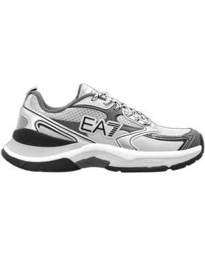 EA7 Sports Shoes With Logo - White