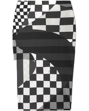 PUCCI Printed Stretch-Jersey Skirt - Black