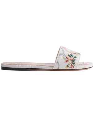 Dior Qixi Médaillon Slide - White