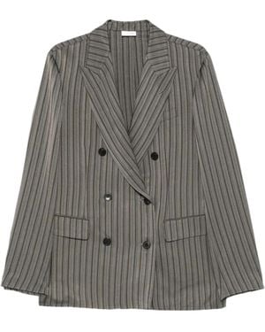 Dries Van Noten Balto Double-Breasted Blazer - Gray
