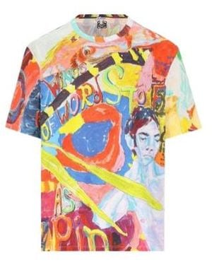 Loewe Printed Cotton Oversize T-Shirt - Multicolour