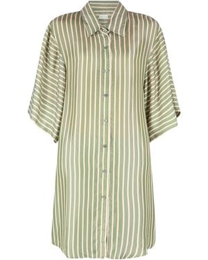 Dries Van Noten Striped Dress - White