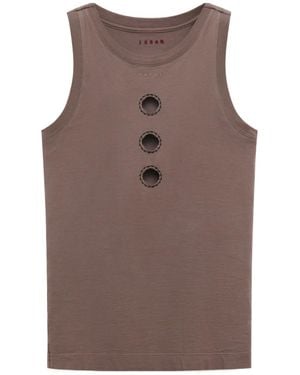 Marni Crewneck Sleeveless Top - Brown