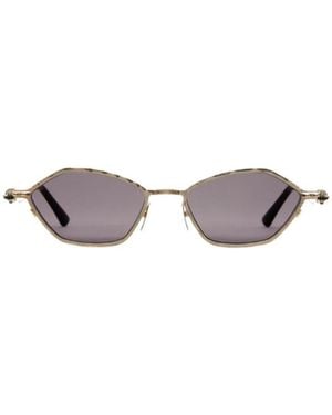 Kuboraum Geometric-Frame Sunglasses - White