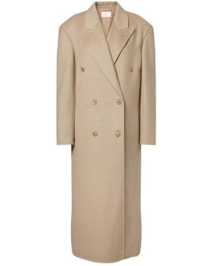 The Row Hariet Cashmere Coat - Natural