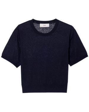 DUNST Short-Sleeve Sweater - Blue