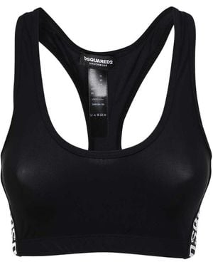 DSquared² Logo Bra - Black