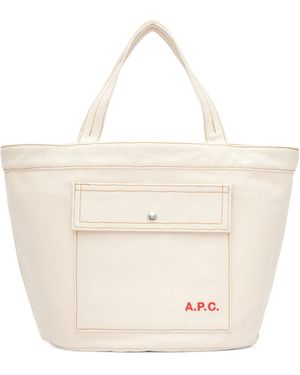 A.P.C. Jade Tote Bag - White