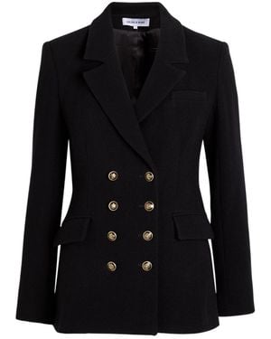 Veronica Beard Claude Dicky Double-Breasted Stretch-Wool Blazer - Black