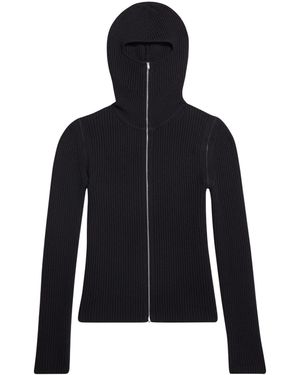 Helmut Lang Safety Balaclava Hoodie - Black