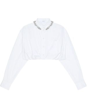 Givenchy Cotton Embroidery-Detail Shirt - White