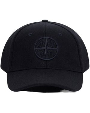 Stone Island Baseball Cap With Adjustable Strap - Blue