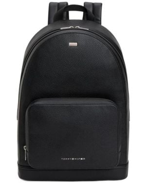 Tommy Hilfiger Logo-Plaque Backpack - Black