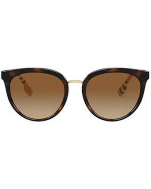 Burberry Eyewear Oversized Round Frame Sunglasses - Multicolour