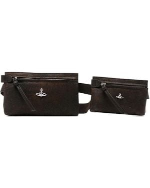 Vivienne Westwood Double Pouch Belt Bag - Black