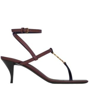 Saint Laurent Cassandra Sandals - White