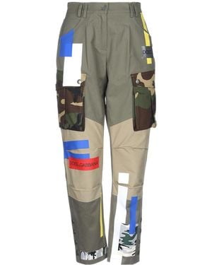 Dolce & Gabbana Military Cotton Cargo Pants - Green