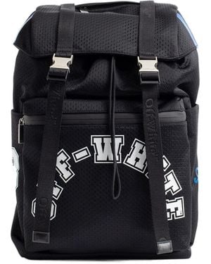Off-White c/o Virgil Abloh Outdoor Hike Logo Printed Backpack - Black