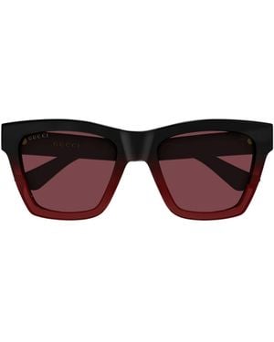 Gucci Eyewear Square-Frame Sunglasses - Purple