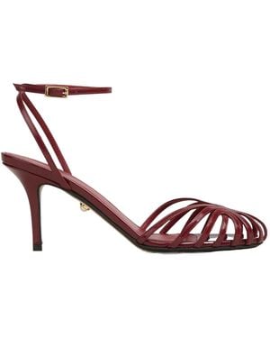 ALEVI Round-Toe High-Heeled Sandals - Pink