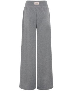 Repetto High-Waist Wide-Leg Track Trousers - Grey