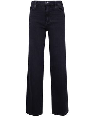 FRAME High-Waisted Wide-Leg Jeans - Blue