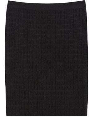 Givenchy 4G Motif Knitted Skirt - Black