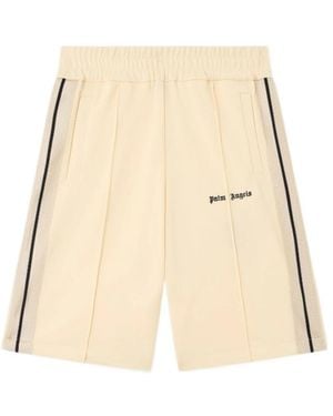Palm Angels Classic Logo Track Shorts - Natural