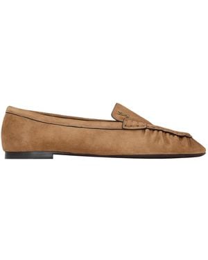 Saint Laurent Loaferino Ballerinas - Brown
