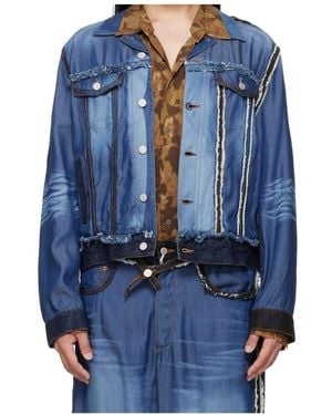 Magliano Long-Sleeved Denim Jacket - Blue