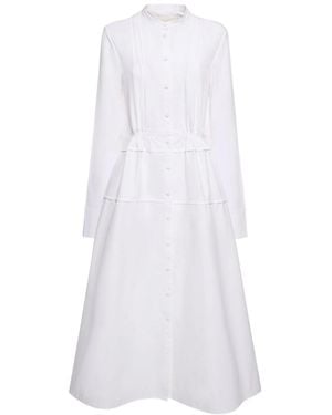 Jil Sander Medium-Length Shirt Dress - White