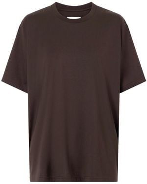 Ssstein Solid Cotton T-Shirt - Brown