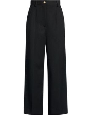 Dolce & Gabbana Minimalist Straightleg Tailored Trousers - Black