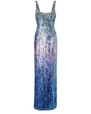 Jenny Packham Rosalie Embellished Gown - Blue