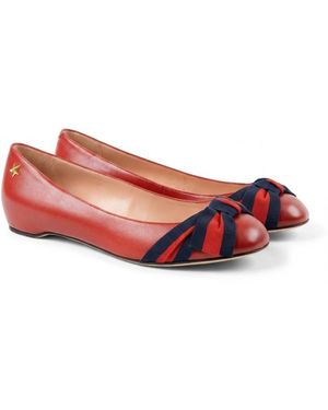 Gucci Bow Detail Ballet Shoes - Pink