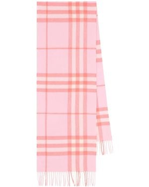 Burberry Plaid Scarf - Pink
