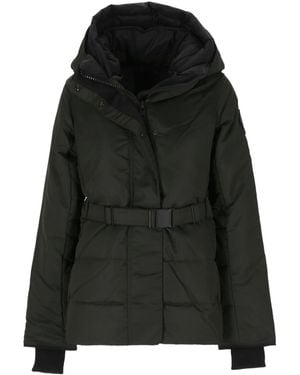 Canada Goose Mckenna Logo Patch Belted Jacket - Black